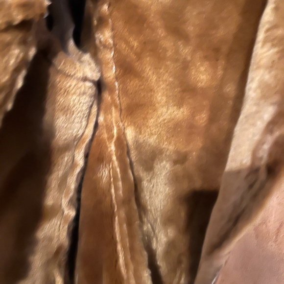 Rachel Zoe Brown Suede fur Coat Size M - Picture 14 of 16